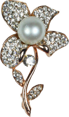 

Bezel Crystal Flower Brooch(Multicolor)