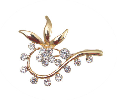 

Taj Pearl Designer Brooch(Gold)