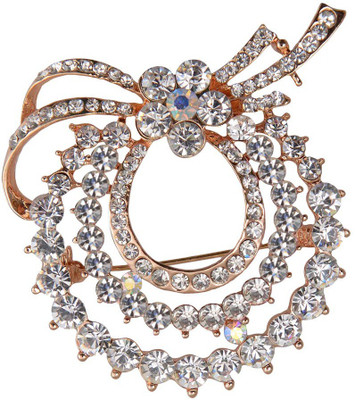 

Taj Pearl Designer Brooch(Gold)