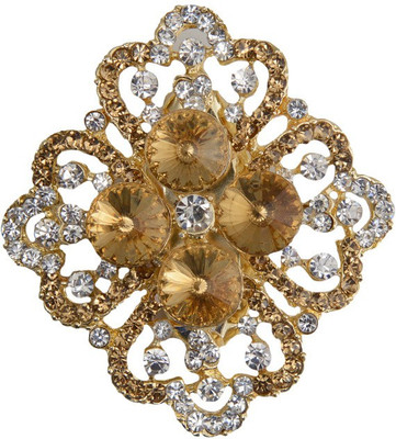 

Taj Pearl Designer Brooch(Gold)