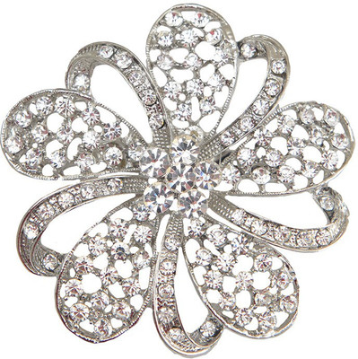 

Taj Pearl Designer Brooch(Silver)