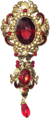 

WeddingPitara Bride Groom Kalgi Brooch(Maroon, Gold)
