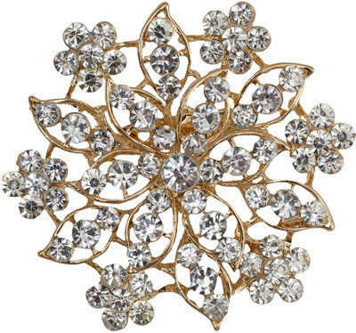 

Taj Pearl Designer Brooch(Gold)