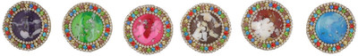 

IHA SAREE PINS Brooch(Multicolor)