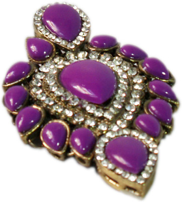 

VR Designers Glitsy Violet Studed Brooch(Purple)