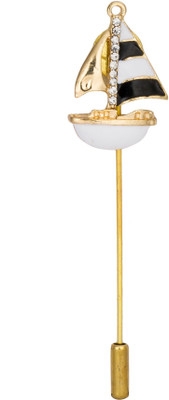 

Avaron Projekt Ship With Swarovski Brooch(White)