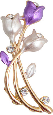 

Taj Pearl Designer Brooch(Gold)