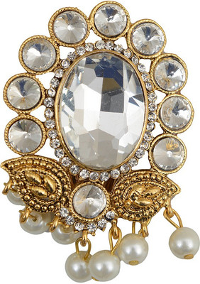 

Taj Pearl Designer Brooch(Gold)