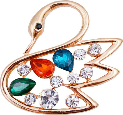 

Silver Shoppee Pious radiance Brooch(Gold, Multicolor)