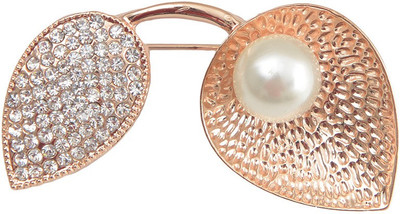 

Taj Pearl Designer Brooch(Gold)