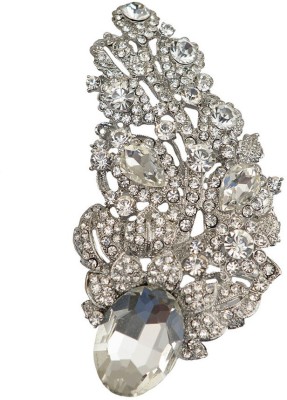 Taj Pearl Designer Brooch(White)