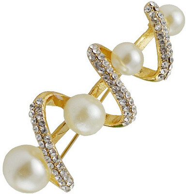 

Silver Shoppee Magic spell Brooch(Beige, Gold)