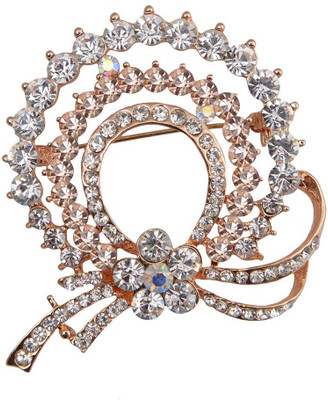 

Taj Pearl Designer Brooch(Gold)