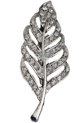

Taj Pearl Designer Brooch(Silver)