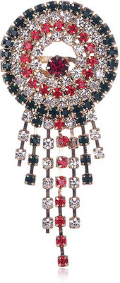

Silver Shoppee Adore Brooch(Gold, Green, Red)