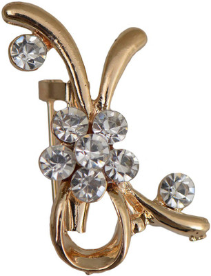 

Taj Pearl Designer Small Brooch(Gold)