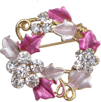 

Taj Pearl Designer Brooch(Gold)