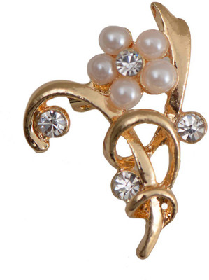 

Taj Pearl Designer Small Brooch(Gold)