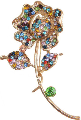 

Taj Pearl Designer Brooch(Gold)