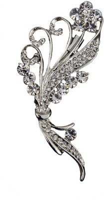 

Taj Pearl Designer Brooch(Silver)