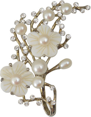 

Taj Pearl Stylish Brooch(Yellow)