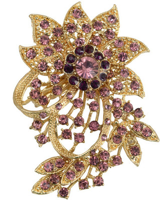 

Taj Pearl Designer Brooch(Gold)