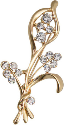 

Taj Pearl Designer Brooch(Gold)