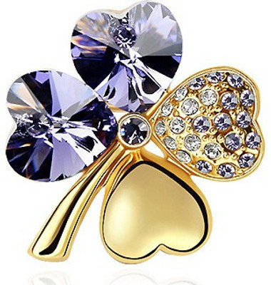 

Silver Shoppee Valentine Special Brooch(Pink, Purple)