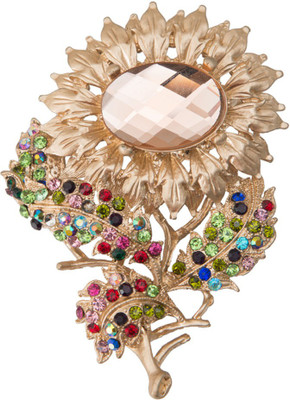 

Taj Pearl Designer Brooch(Gold)