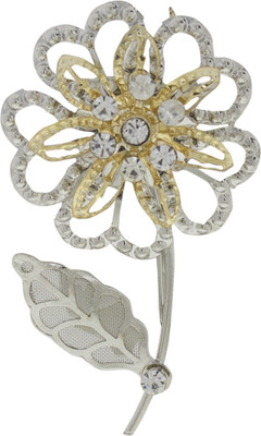 

Bezel B - 113 Rhodium 2tone Brooch(Silver)