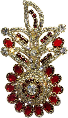 

WeddingPitara Bride Groom Kalgi Brooch(Red)
