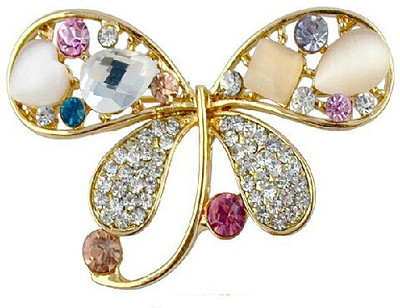 

Silver Shoppee Free Spirit Brooch(Beige, Gold)