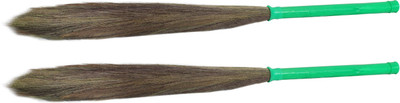 

Hari Ram Gulab Rai Wooden Dry Broom(Green, Pack of 2)