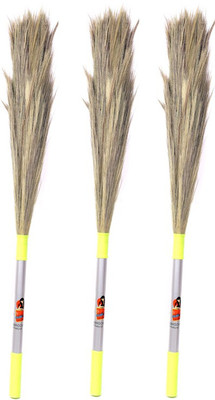 

Pranay's Pure and Natural Wooden Wet Broom(Yellow, Pack of 3)