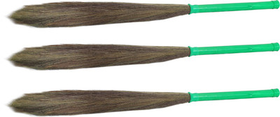 

Hari Ram Gulab Rai Wooden Dry Broom(Green, Pack of 3)