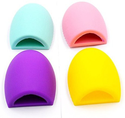 

Mily Cleaning MakeUp Washing Brush Silica Glove Scrubber Board Cosmetic Clean Tools(Pack of 4)