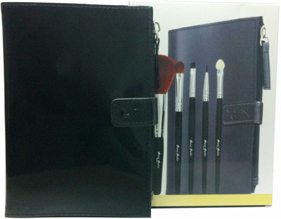 Anna Andre Paris 5pc makeup brush set with pouch(Pack of 5)