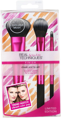 

Real Techniques Finish Cheek and Lip Set(Pack of 3)