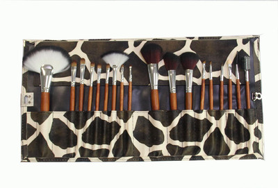 

EN'DA professional Professional Cosmetic Makeup Brush Set with Zebra,giraffe,fashion Girl Pattern Bag (Giraffe)(Pack of 18)