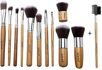 

Acevivi Makeup Brush Set with Bag(Pack of 12)