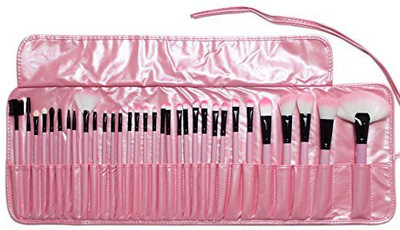 Gugzy 32 Pcs Professional Cosmetic Makeup Brush Set with Leather Case(Pack of 32)