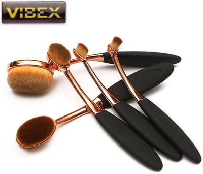 

VibeX ™ Soft Foundation Makeup Brush For BB Cream,Foundation Applicator Tools(Pack of 5)