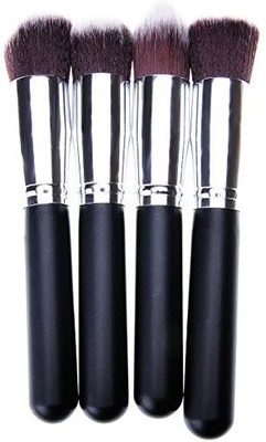 

OnePlus Professional Black Synthetic Kabuki Flat Foundation Brush Single Makeup Cosmetic Brush(Pack of 4)