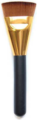

GYBest Makeup Brushe Flat Contour Brush Foundation Brush - (Golden and Black)(Pack of 1)