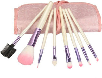 

PrettyStar 8pcs Professional Cosmetic Makeup Brush Set with Travel Bag(Pack of 8)