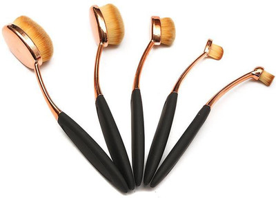 

VibeX ™ MULTIPURPOSE Makeup Brush Set Foundation Powder(Pack of 5)