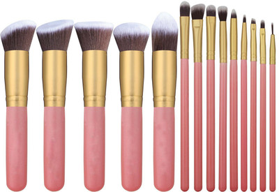 

Shrih Foundation Blending Blush Eyeliner Face Powder Brush Makeup Kit(Pack of 14)