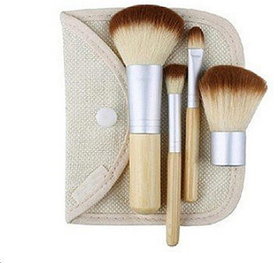 

PrettyStar Bamboo Make Up Brushes with Cosmetic Bag(Pack of 4)