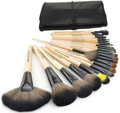 

Jay Hari 24 PCS Professional Makeup Cosmetic Brush Set With Black Lether Case(Pack of 24)