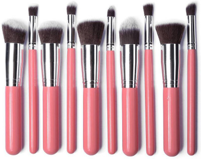 

Gugzy 10 Piece Premium Cosmetic Kabuki Makeup Brush Set(Pack of 10)